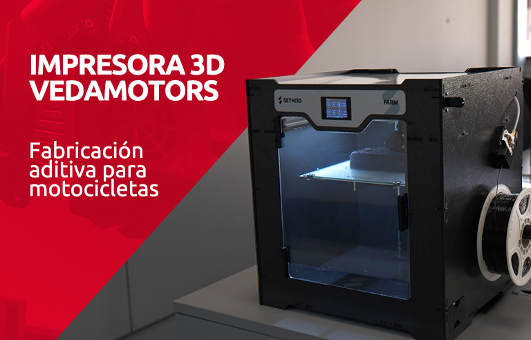 Con una nueva impresora 3D, Vedamotors amplía las posibilidades de fabricación aditiva para motocicletas